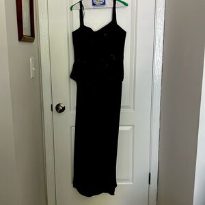 Elegant Navy Blue Evening Dress